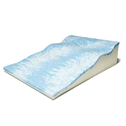 Avana Contoured Bed Wedge Support Pillow With Gel-Infused Memory Foam And Cooling Tencel Cover #TOP6