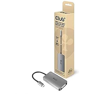 Club 3D 3D Gen1 Type-C op Dual Link DVI-D HDCP Off Version Actieve adapter S/B voor Apple Cinema Displays, CAC-1510-A