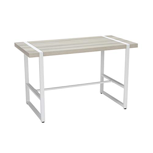 OFM Core Collection Modern 48" Metal O-Frame Computer Desk, in Grey Teak