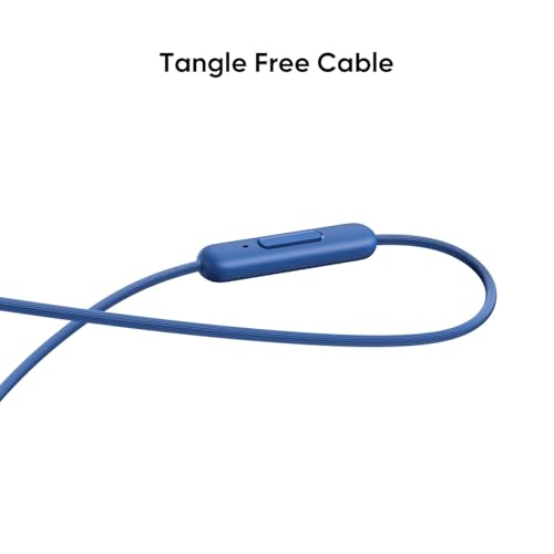 Image of Buds 2 Neo Bass Wired Earphones with Mic | for Realme 2 | 3.5mm Audio Jack -(Blue)