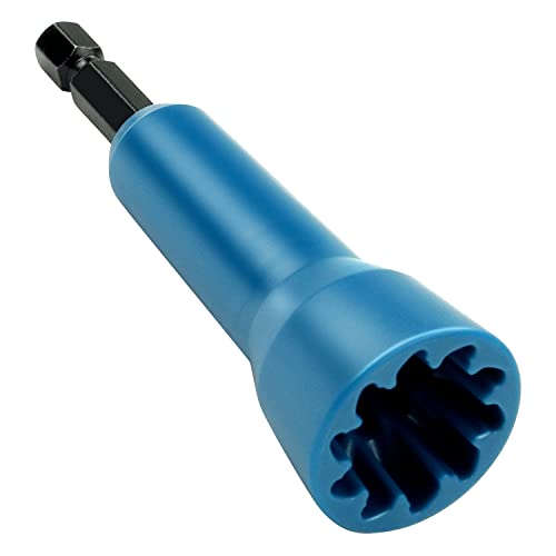 Image of Wire Nut Twister, Wire Twister Tool for Drill, 1 /4 inch Chuck Twist Wire Connector, Wire Nut Twisting Tool for Electricians, Wire nut Driver, Wire Twisting Spinner, Wire Spin Driver Nut (Blue)