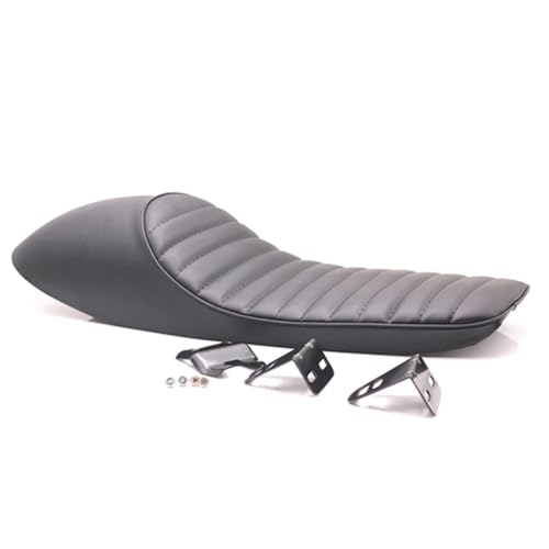 Siège de moto vintage noir pour rouler au quotidien avec le coussin à bosse de 62cm