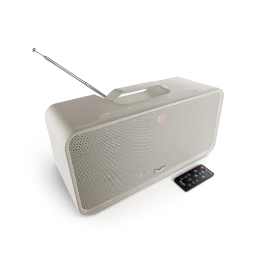 Teufel BOOMSTER Robuster Bluetooth Lautsprecher mit 2.1-Stereo-System Soundsystem DAB+ und FM-RDS-Radiotuner Schutz vor Strahlwasser nach IPX5-Norm Weiß