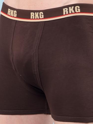 Image of RKG Men's Cotton Trunks Soft & Breathable Innerwear | Comfortable Stretch Fit Everyday Underwear | Durable Elastic Waistband | from Dollar Brand