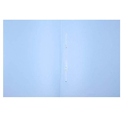 Pasta Plástica Com Grampo Ofício Linho Serena Dello - Azul Pastel