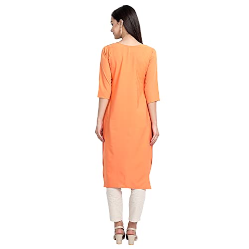 Image of Women's Crepe Regular Kurta
