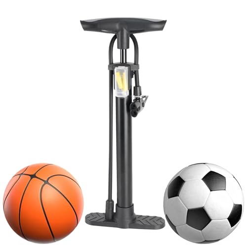Bomba de inflado de aire, inflador portátil de inflado rápido para ciclos, bomba de bicicleta portátil, para pelota de baloncesto de fútbol, camping viajes al aire libre