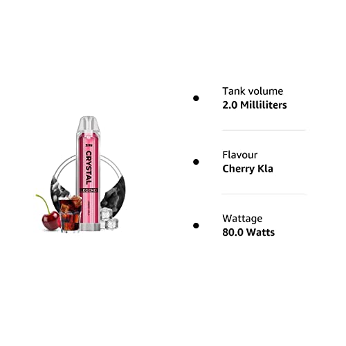 SELECT-VAPE-CLUB-Sky-Crystal-Legend-Disposable-Vape-4000-Puffs-No-Nicotine-2ml-Cartridge-Capacity-Fruity-Flavours-E-Cigarette-Draw-Activated-Vape-Pen-Disposable-E-Cigarette-Cherry-Kla