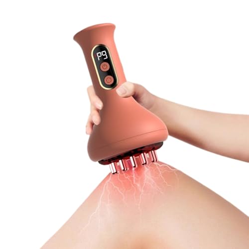 Zuasdvnk Masajeador anticelulítico | Masajeador eléctrico manual con vibración para piernas | Máquina modeladora multimodo ajustable para piel, cuello, cintura, abdomen, muslos faciales, uso diario en