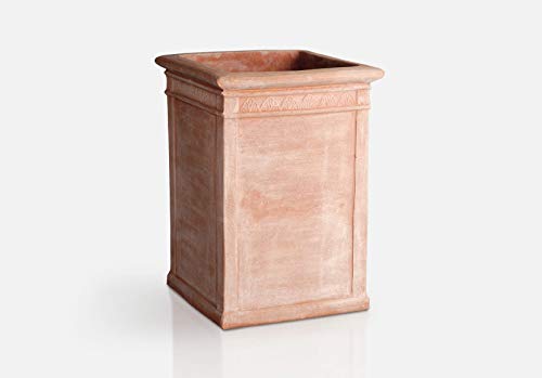 エスロッコ　テラコッタ ② Amazon.co.jp: イタリア製テラコッタプランター ハイキューブ40 （幅