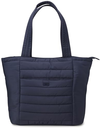 Image of Reebok Womens Tote Bag - Large Lightweight Puffer Travel Tote with Zipper - Carry On Shoulder Bag Work Bags for Women