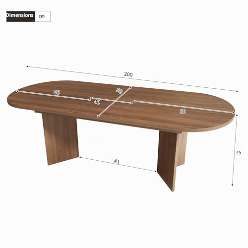 Table extensible Merax 160/200cm pour éviter le manque de place à table