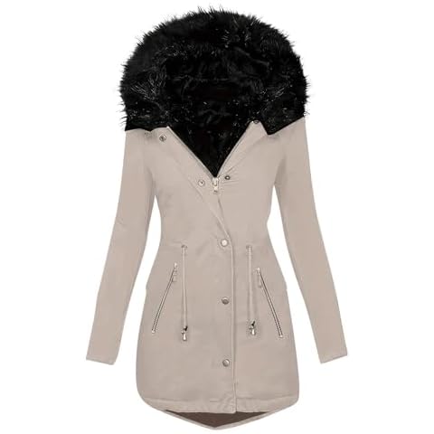 Windproof Water Resistant Quilted Coat with Hood Cover