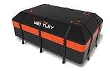 Roadaniel-Westley Car Roof Bag，Rooftop Cargo Carrier, 100% Waterproof 15 Cubic Feet Soft-Shell Lugg