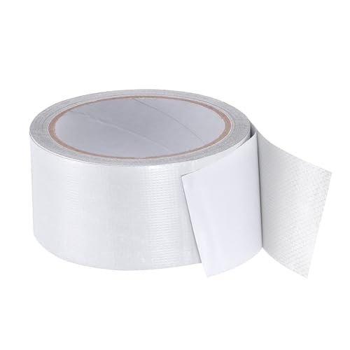 Image of PATIKIL Awning Repair Tape 2 inch x 26ft Waterproof Canvas Tape High Adhesive Tear Repair Patch Kit for PVC Tarpaulin Tent Awning Fabric RV Sail Boat Cover, White