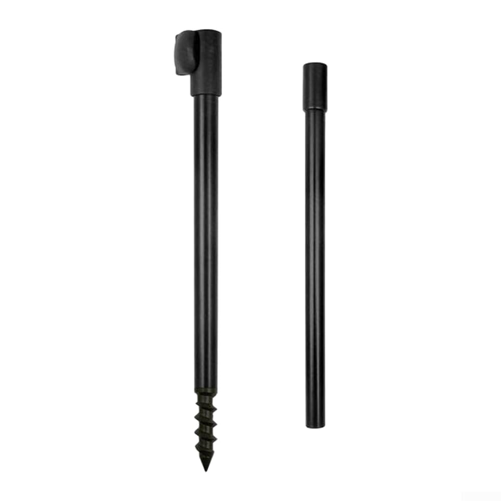 Heavy Duty Aluminum Alloy Fishing Rod Holder, Adjustable Length & Spiral Grip Head, for Secure Bank Fishing, Shore, Surf, Kayaks(45-78cm)