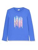 mit Print auf der Front s.Oliver Mädchen 10.2.12.12.130.2122401 T-Shirt Langarm, Blau, 140
