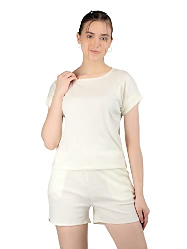 Image of CHKOKKO Women's Regular Cotton Regular Fit Plain Shorts for Women