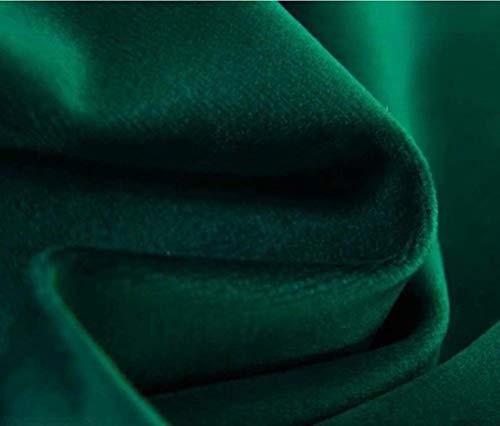 Rideaux d'isolation occultants thermiques en velours vert - 5