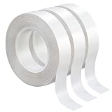 XEHAHOSH 3 Rolls Thin Double-Sided Tape for Crafts, Arts, Scrapbooking,Photography, Paper Backing, T
