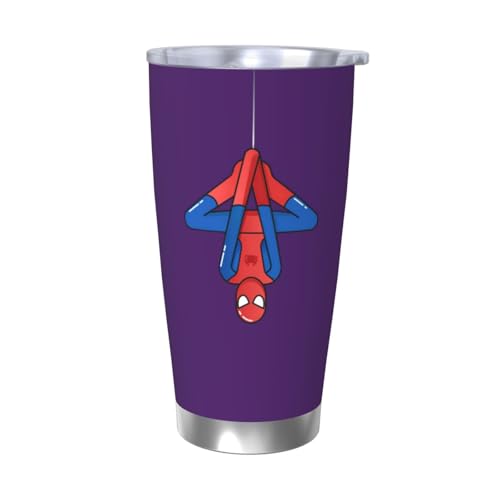 スパイダーマン 水筒 真空断熱ケータイマグ 600ml ステンレスボトル 車用 直飲み 保温 保冷 フタ付きコーヒーカップ アウトドア 車のネイブに最適 スポーツタイプ ステンレスクールボトル 軽量 隔? 水筒 男の子 女の子
