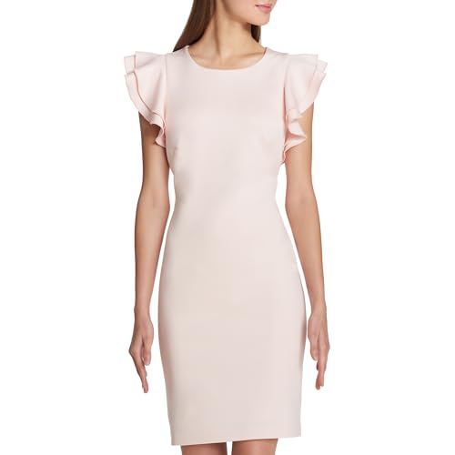 Image of Tommy Hilfiger Womens Polyester Spandex Pattern Sheath Midi Layered Dress