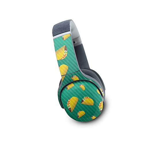Image of MightySkins Carbon Fiber Skin Compatible with Skullcandy Crusher Evo Wireless - Tacos | Protective, Durable Textured Carbon Fiber Finish | Easy to Apply | Made in The USA