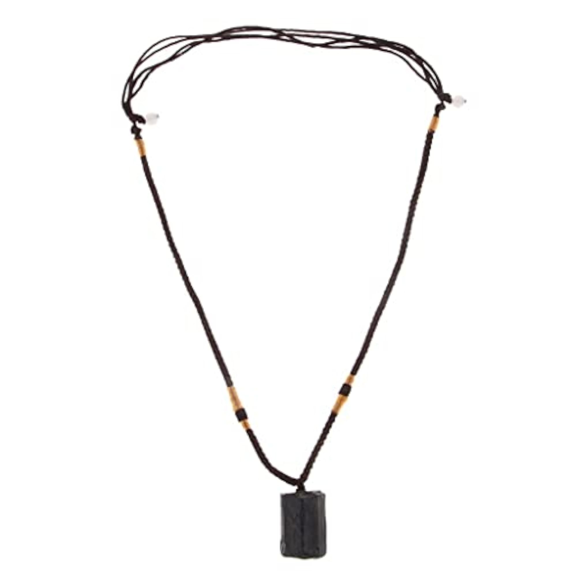 Crystal Black Tourmaline Stone Pendant, Elegant Home Decor