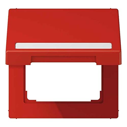 Jung LS990BFNAKLRT klappdeckel rouge avec porte-étiquette pour prise