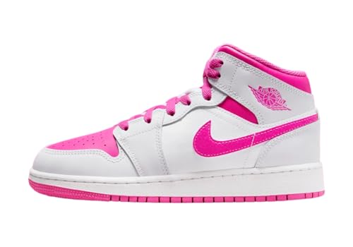 Jordan Air 1 Mid Grade School Iris Whisper/Fire Pink-White FD8780-500 7Y