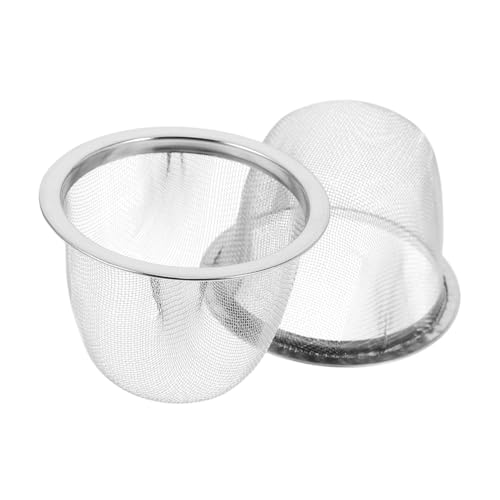 HEALLILY 2 piezas Colador de Inoxidable Filtro de Fina para Tetera y Taza Práctico y Duradero para Casa y Oficina