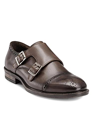 Image of TEAKWOOD LEATHERS Men Formal Monk Shoes Perfect for Semi Casual, Parties & Other Occasions Comfort, Durable Genuine Leather Monks Shoe for Men | SH MJ-57 P