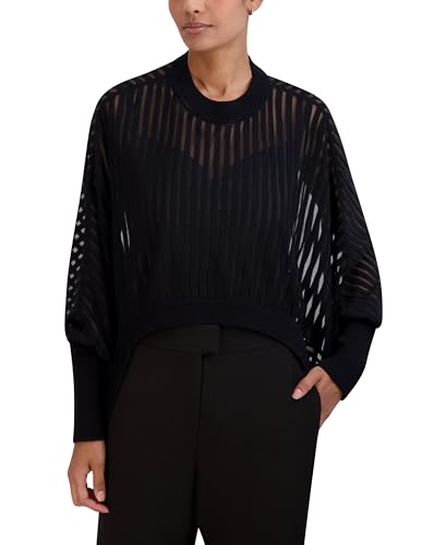 Image of BCBGMAXAZRIA Women's Pullover Crew Neck Dolman Sleeve Sweater