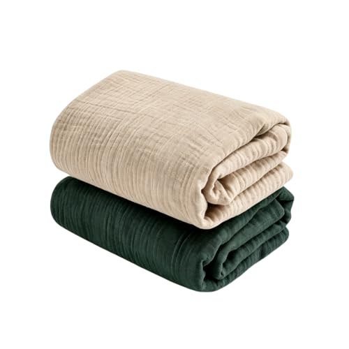 Image of Muslin Swaddle Blankets for Newborn, Cotton Receiving Blankets for Baby