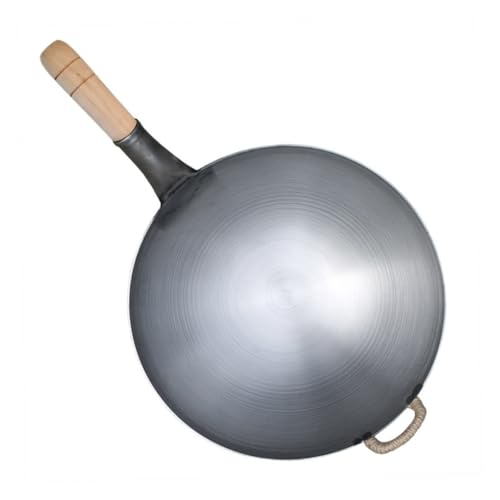 Olla multifuncional de hierro con mango de madera antiadherente miniatura 1