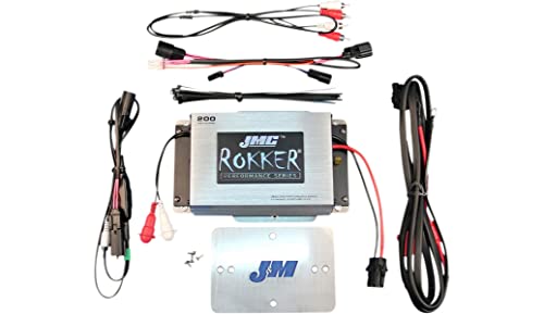 J&M Rokker 200 Watt, 2 Channel Amplifier kit for 2015 and Newer Harley Road Glide Models