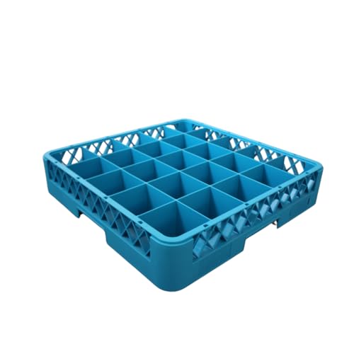 Solycarpa Cesta de Lavado Profesional para Vasos y Copas - 25 Compartimentos, Resistente al Calor, Ideal para Uso en Hostelería, Hoteles y Eventos, Apto para Lavavajillas