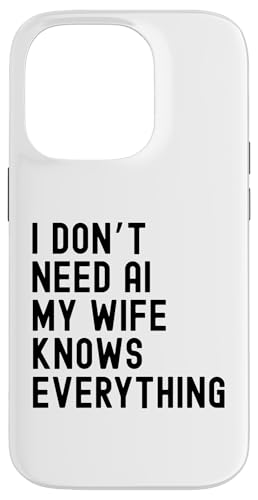 AIはいらない妻は何でも知っているおもしろい家族 スマホケース iPhone 14 Pro 用