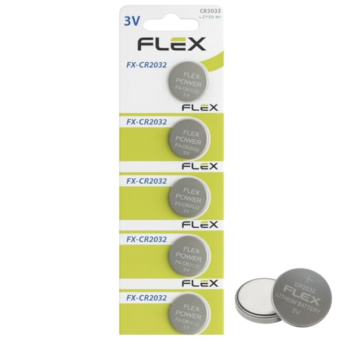Pilha Bateria, Flex, Botão, CR2032, 3V, Cartela Com 5