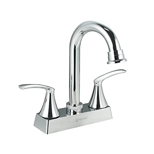 SOLVEX Badezimmer-Wasserhahn mit 2 Griffen, 10,2 cm Zentralset, Badezimmer-Waschbecken-Wasserhahn, 3 Löcher, Badezimmer-Wasserhahn mit Deckmontage, SP-40102 Cover