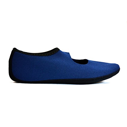 Image of Nufoot Women's Mary Janes Best Foldable & Flexible Flats, Travel & Exercise, Dance, Yoga Socks, Indoor Shoes, Slippers
