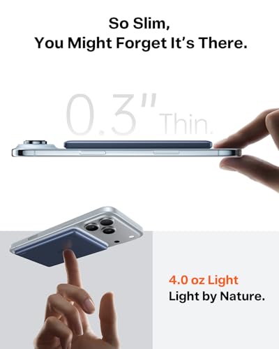 Image of TORRAS MiniMag Power Bank, Ultra Slim 5,000mAh Wireless Portable Charger with USB-C Cable, Fast Charging iPhone Air Magnetic Battery Pack, Compatible for iPhone 17 /16 /15 /14 /13 /12, Deep Blue