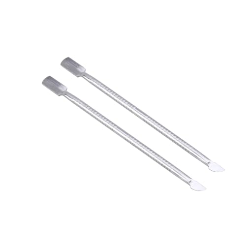 Didiseaon 2pcs Stainless Steel Nail Cuticle Pusher Nail Cuticle Cleaner for Manicure Pedicure Care