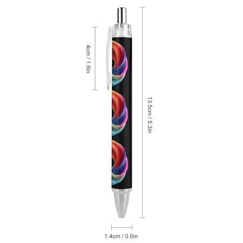 Bolígrafo retráctil multicolor para apuntes creativos en la oficina, pack de 4 2