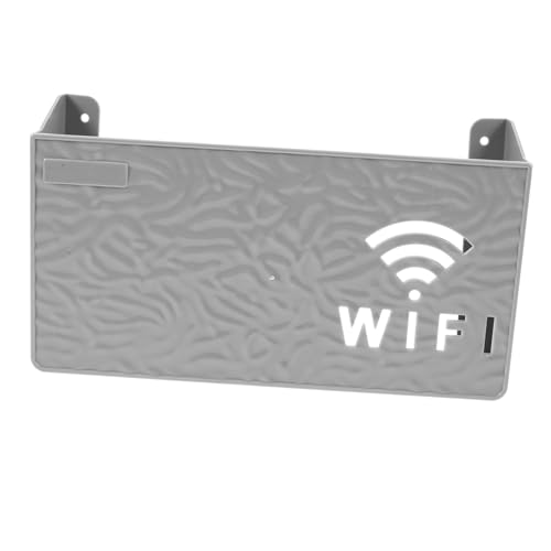COOLHIYA ルーター収納ボックス ユニバーサルルーターケース Wi-fiルーターケース 釘のいらないウォールシェルフ ルーターデバイス収納ホルダー ルーターカバー ルーターケースを隠す Abs