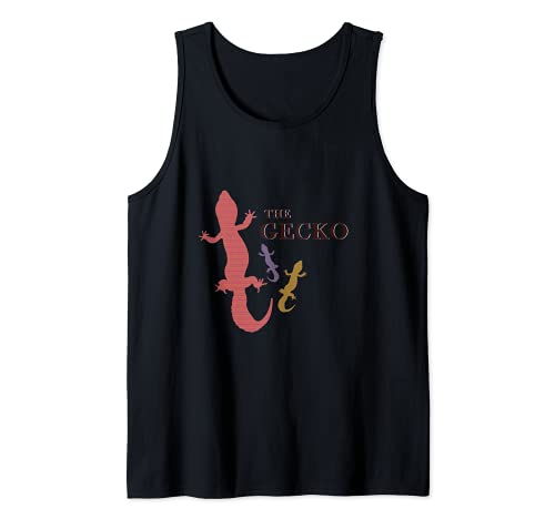Leopard Gecko Shirt Lizard Desert Gift Tank Top, Black