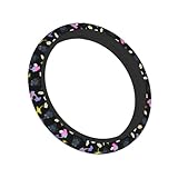 Antidérapant Couvre Volant Housse Volant Voiture 38 Cm Motif Dessin Animé Mignon Pikmin Accessoires Universels Élastiques pour Voiture(2)