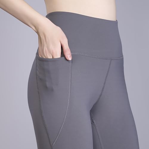 Image of HERSENSE Women's High Waisted Leggings with 2 Deep Pockets | Stretchable Activewear Tights for Gym, Yoga, Running & Workout | Comfortable Fit Black