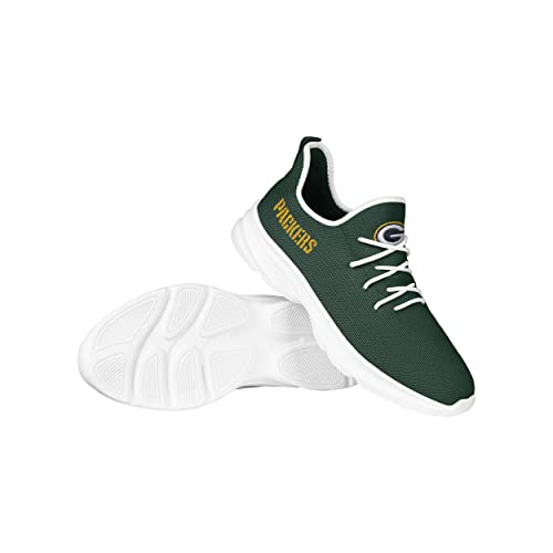 FOCO Green Bay Packers NFL Mens Team Color Sneakers