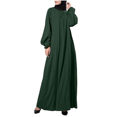 Vestidos musulmanes para mujer, lisos, para ocio, oficina, vestidos largos, elegantes, informales, cómodos, transpirables, oración islámica, Abaya
